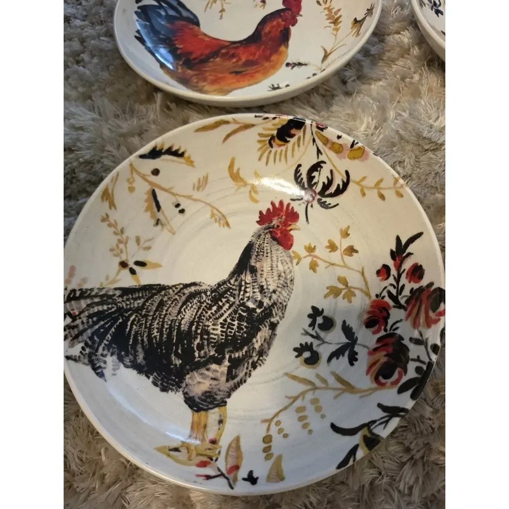 4 Williams Sonoma Rooster Chicken Francais Marc Lacaze 10